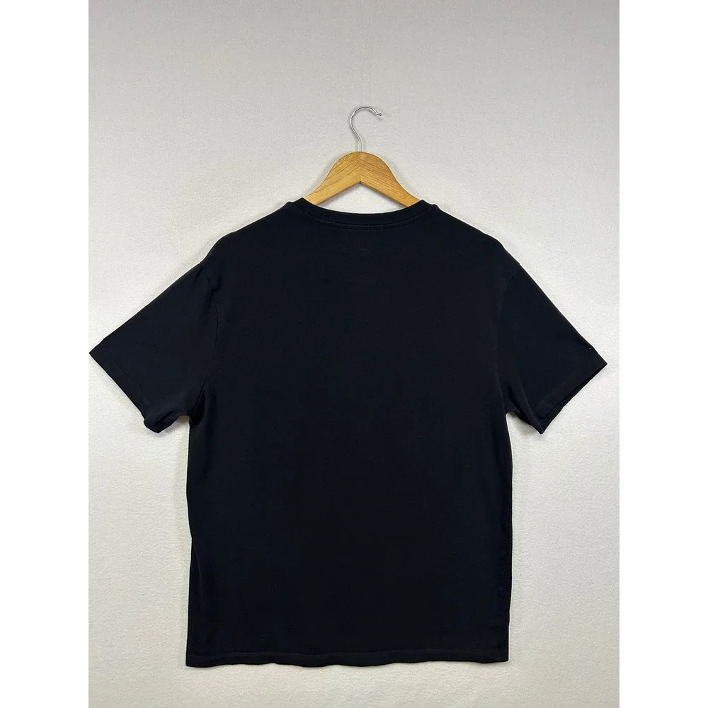 Minimalist Banana Republic Mens Large Black Essential V-Neck Stretch Tee Shirt